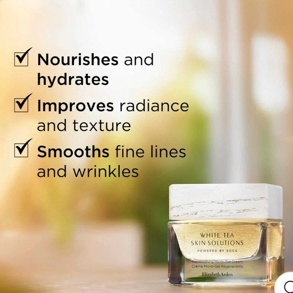 NIB WHITE TEA SKIN SOLUTIONS REPLENISHING MICRO-GEL CREAM BY ELIZABETH ARDEN - Picture 3 of 7